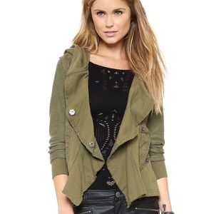 Free People Clementine Lace Inset Hoodie